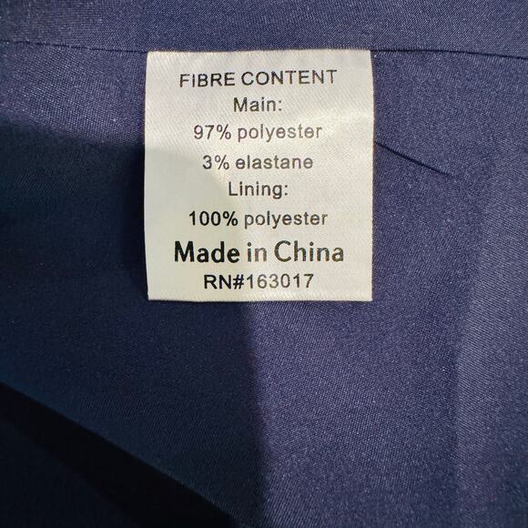 Princess Polly Clemence Navy Satin Open Back Womens Slipdress Mini Dress Size 0 - Picture 13 of 13